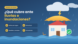 Qué cubre un seguro de hogar ante lluvias e inundaciones?